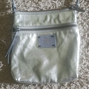Silver Frye crossbody bag